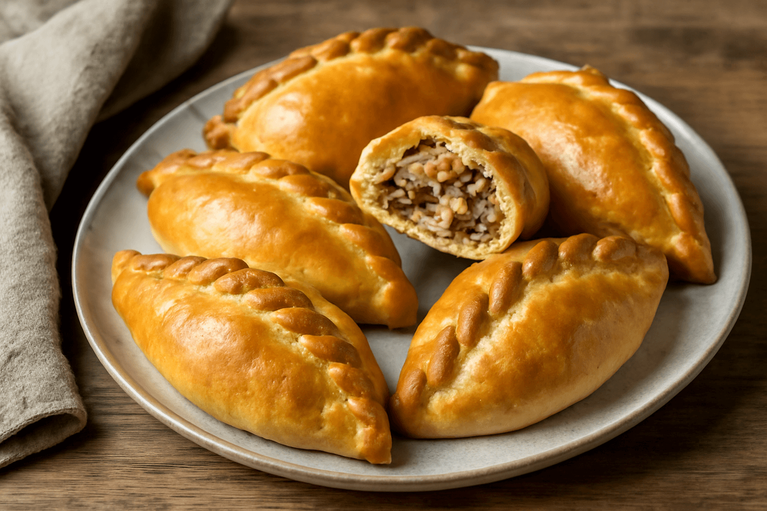 Karališki kibinai – su sultingu įdaru ir puria tešla