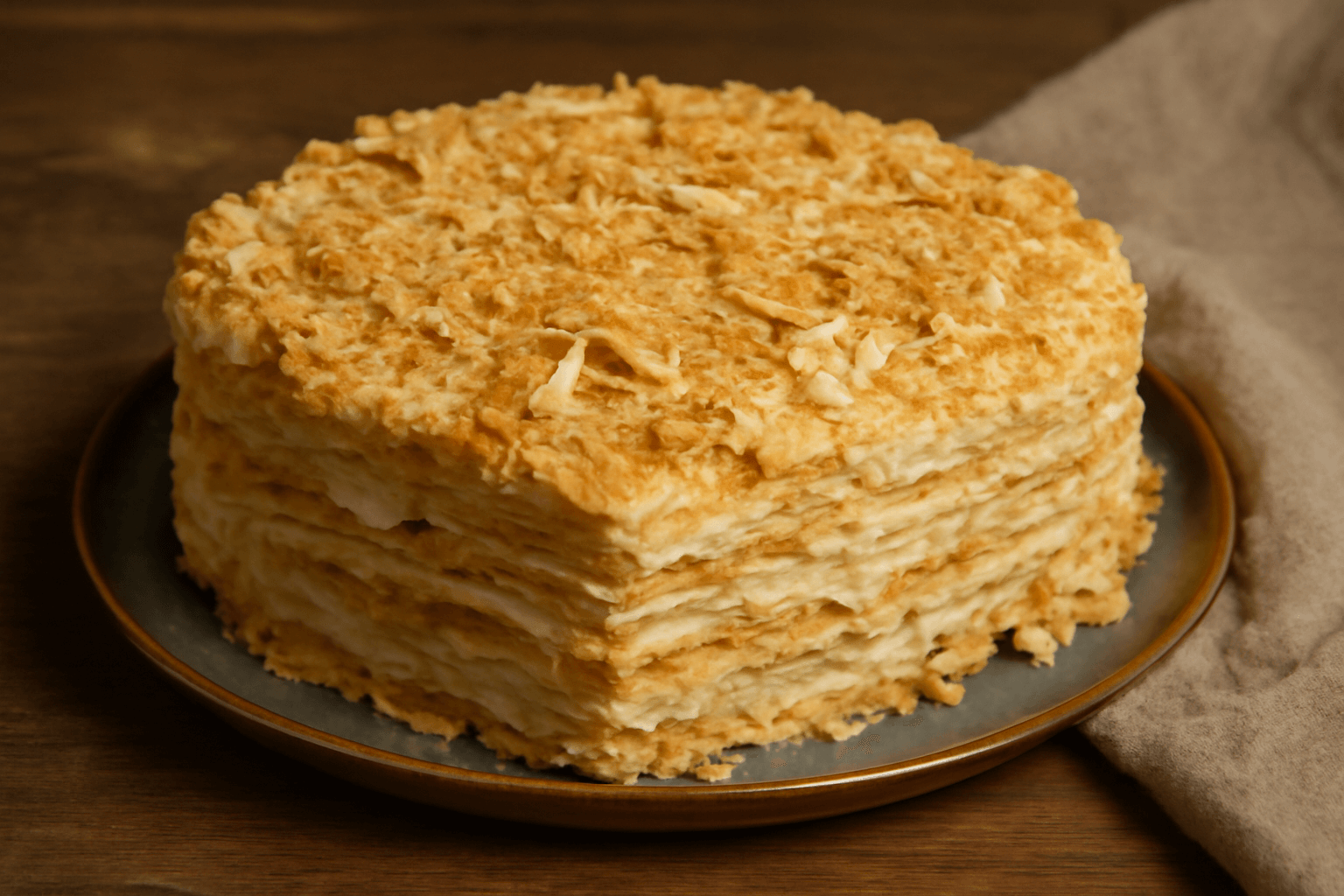 Klasikinis Napoleono tortas pagal senovinį receptą