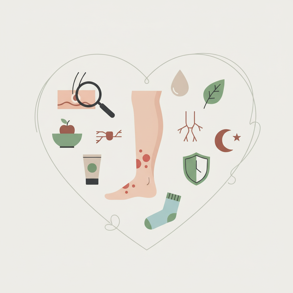 Raudonos dėmės ant kojų: ką jos gali reikšti ir kada vertėtų sunerimti