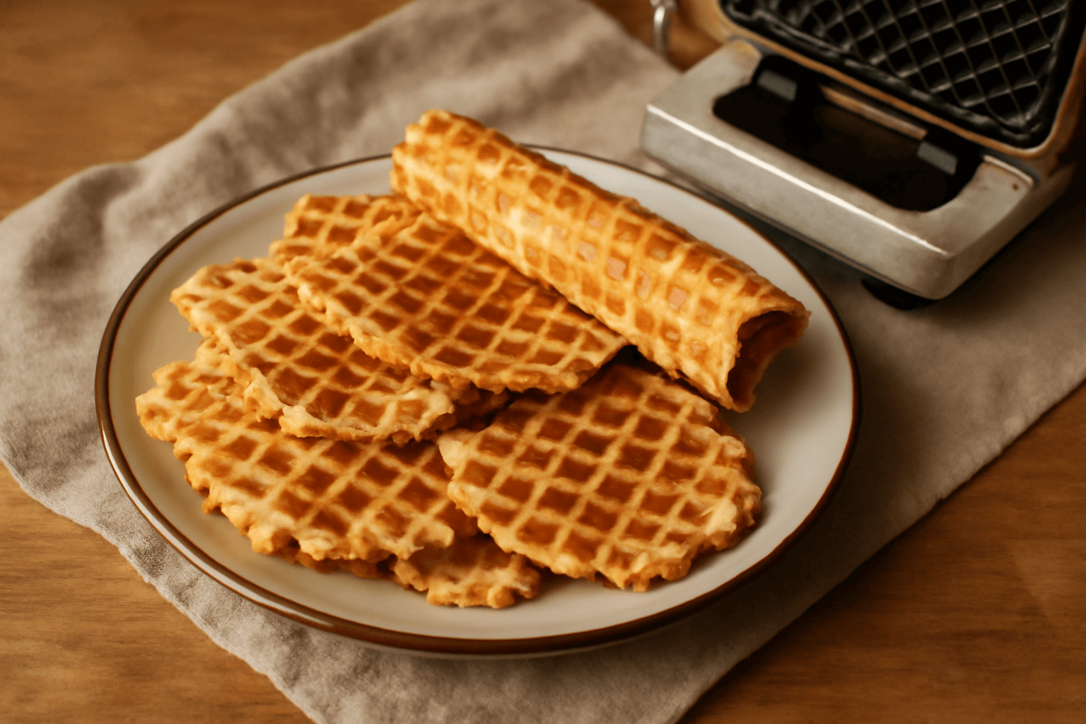 Senoviniai vafliai kaip iš vaikystės – traškūs ir saldūs