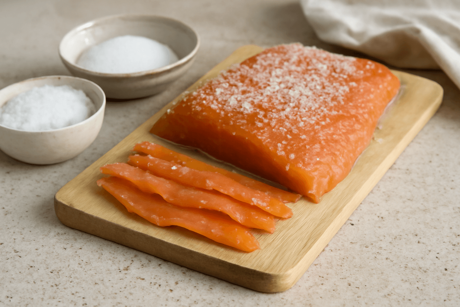 Sūdyta lašiša namuose – tik trys ingredientai