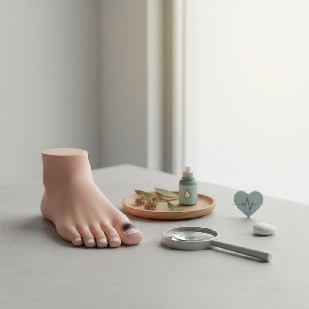 Kodėl juoduoja kojos nagas ir ką daryti pastebėjus pokyčius