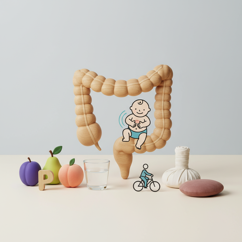 Kūdikio vidurių užkietėjimas: kaip padėti be vaistų?