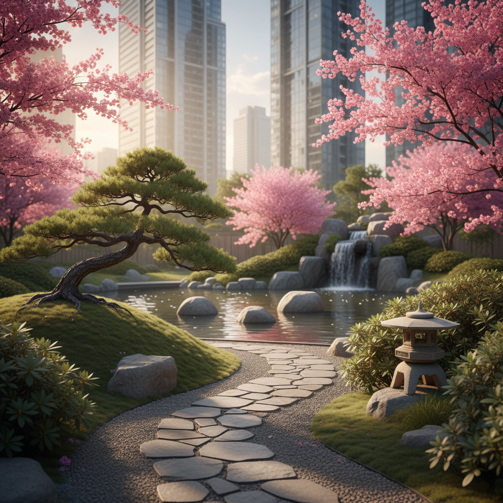 Japoniškas sodas Vilniuje: lankytojus stebina vaizdai