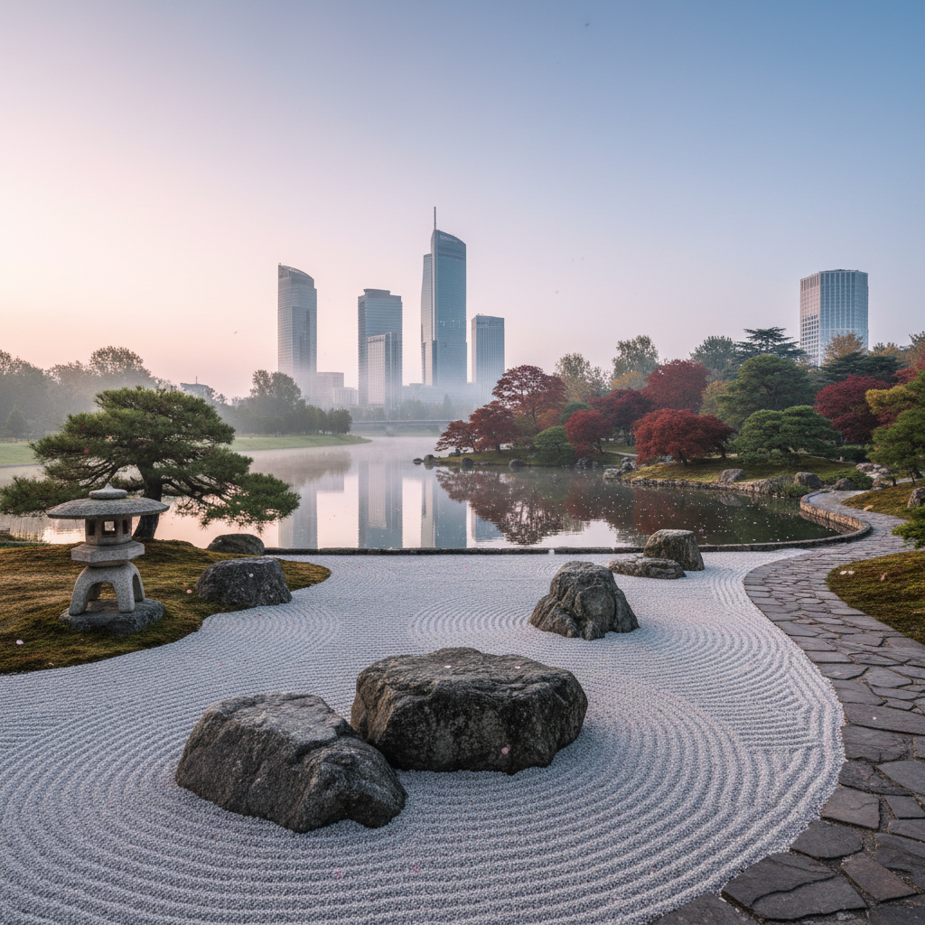 Japoniškas sodas Vilniuje: unikali ramybės oazė mieste