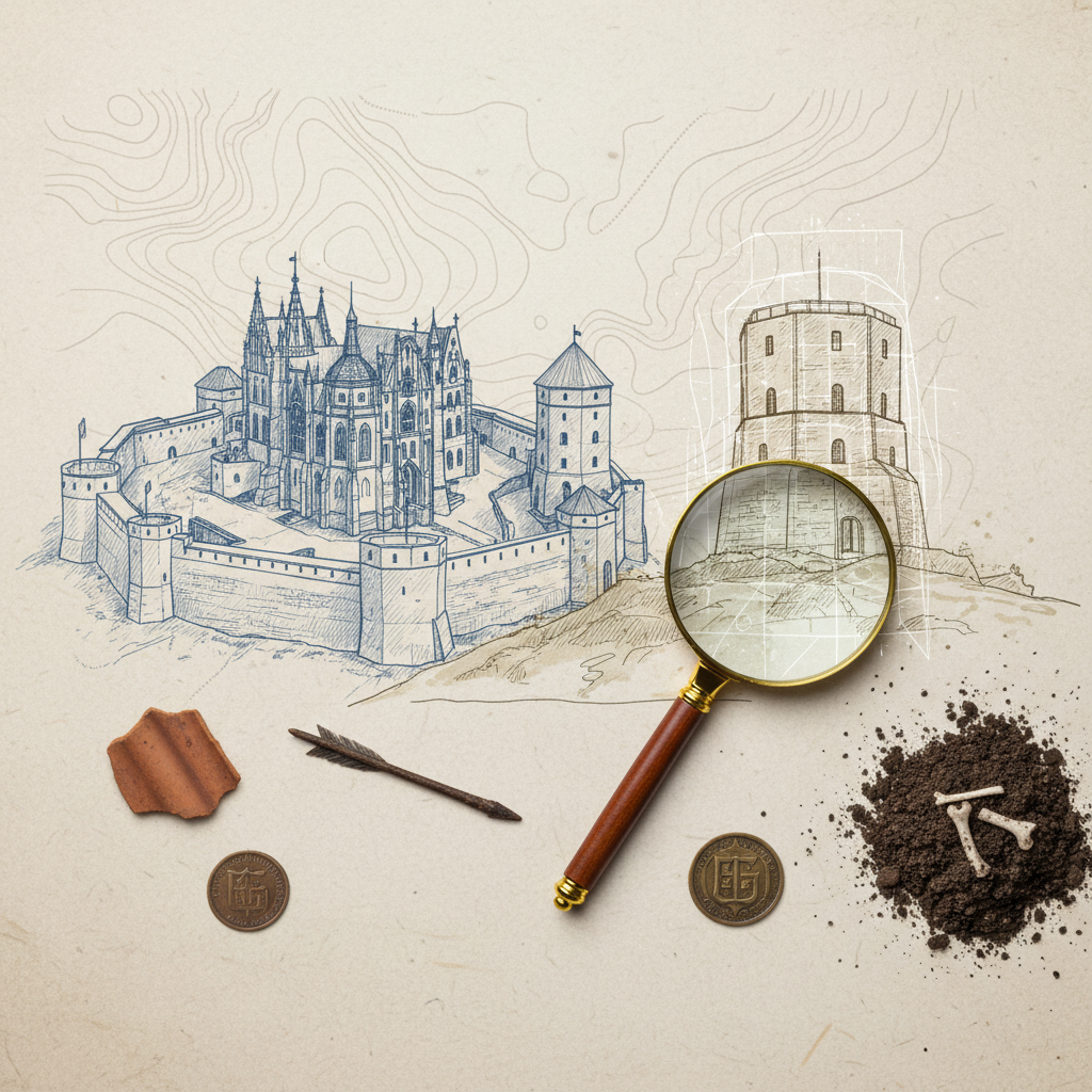 Retas Gedimino pilies vaizdas: pamatykite, kaip ji atrodė