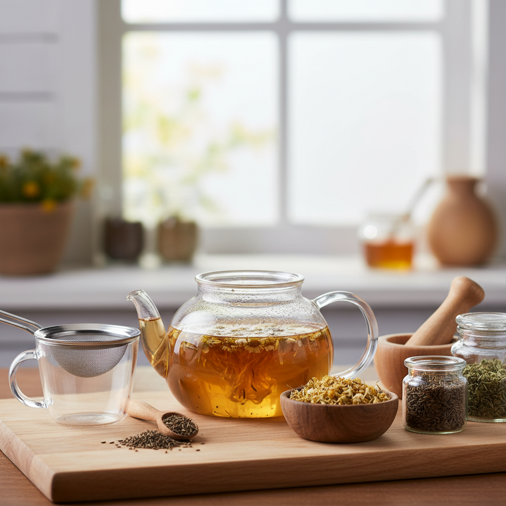 Sustojo skrandis? Padės ši ramunėlių ir kmynų arbata