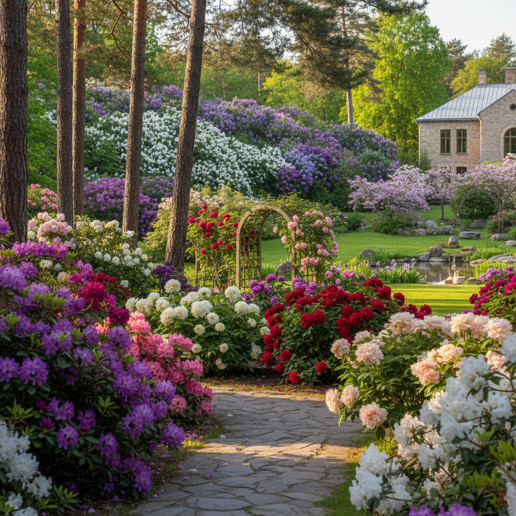 VU Botanikos sodas Kairėnuose skęsta žieduose: pamatykite